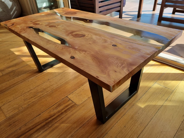 Epoxy Resin River Coffee Table - Hout Furnishings Ltd.